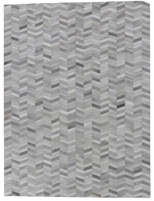 W 9 L 12 Cowhide 100% Leather Geometric Design - 65662