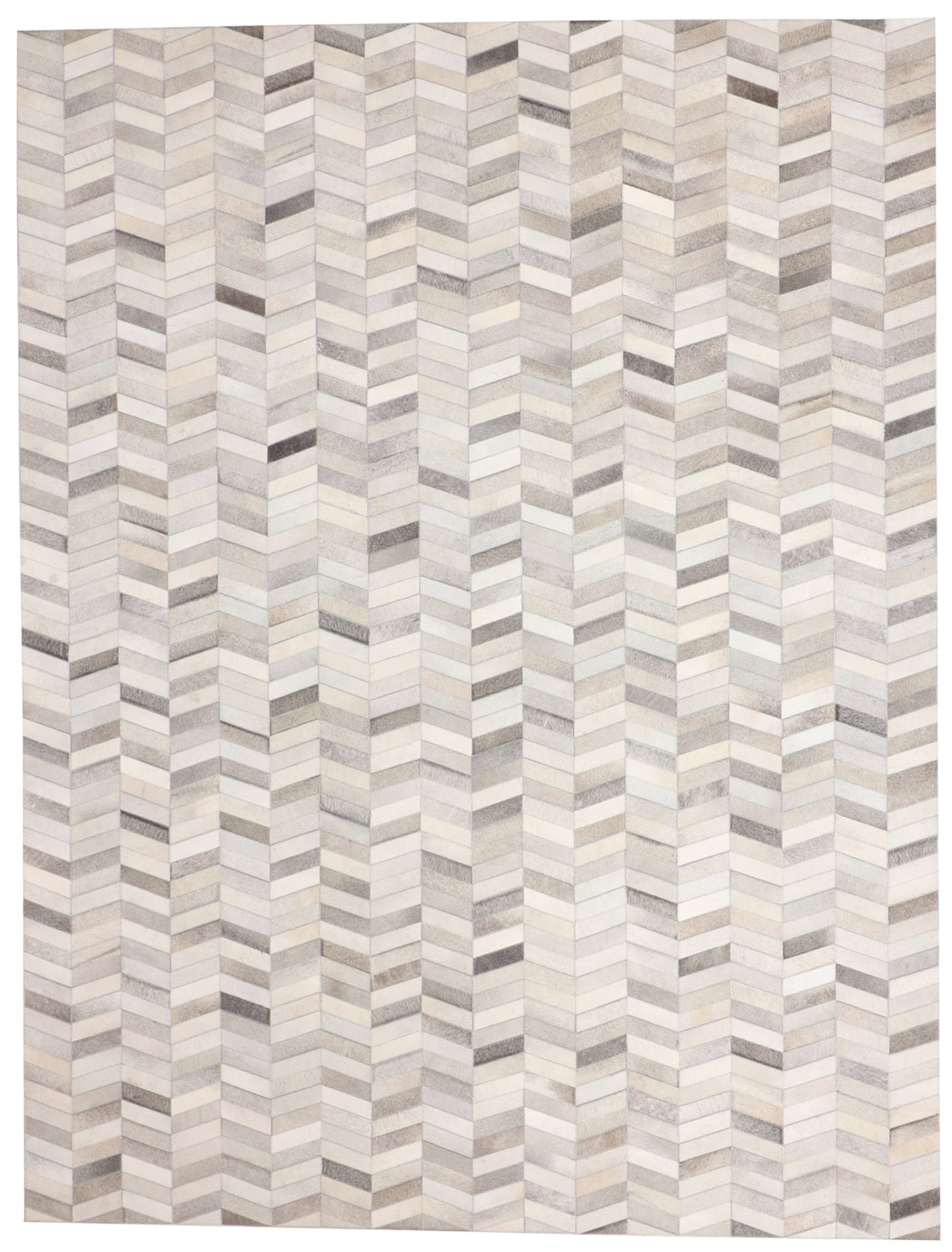 W 9 L 12 Cowhide Leather Handmade All-Over Geometric Design - 65663