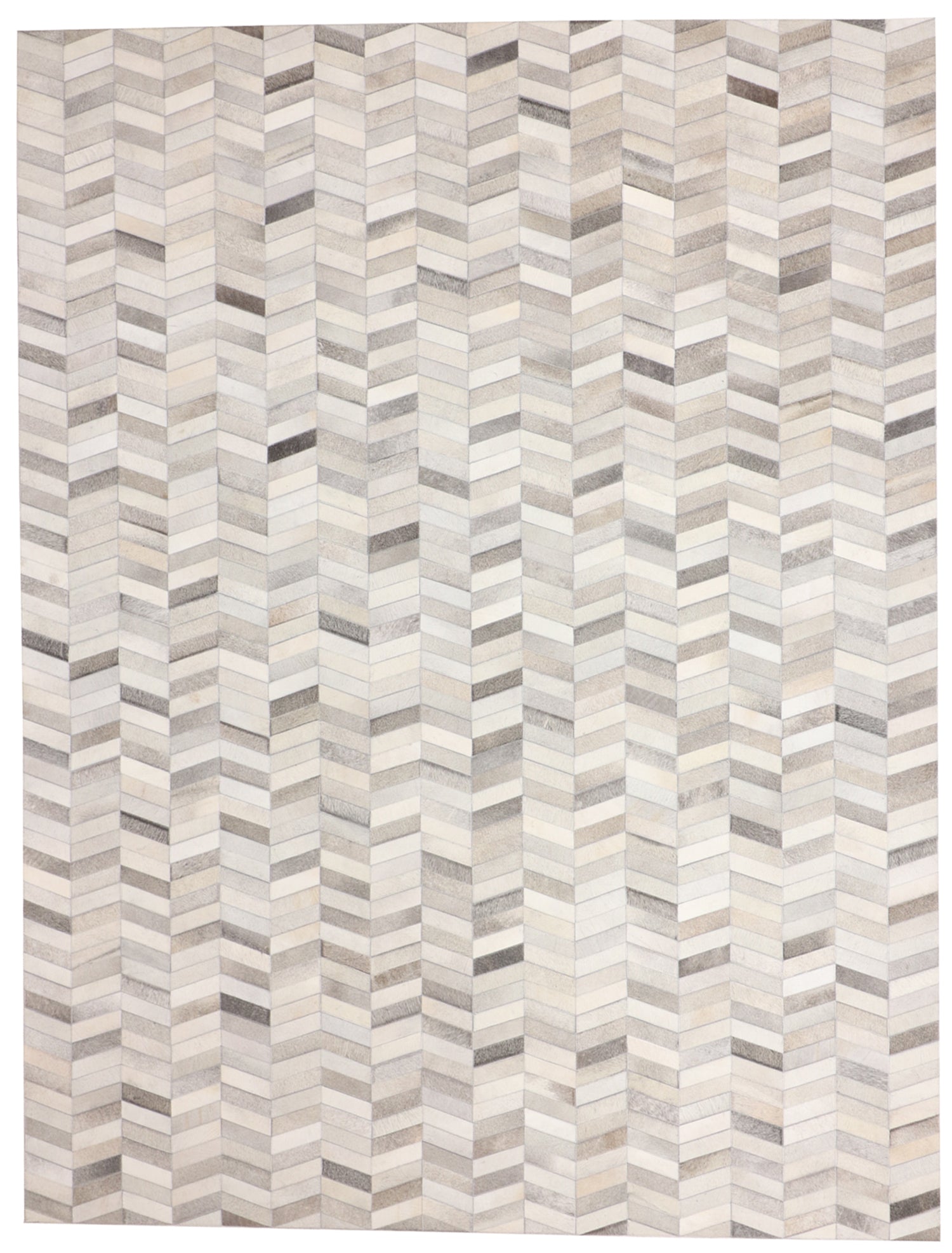 W 9 L 12 Cowhide Leather Handmade All-Over Geometric Design - 65663