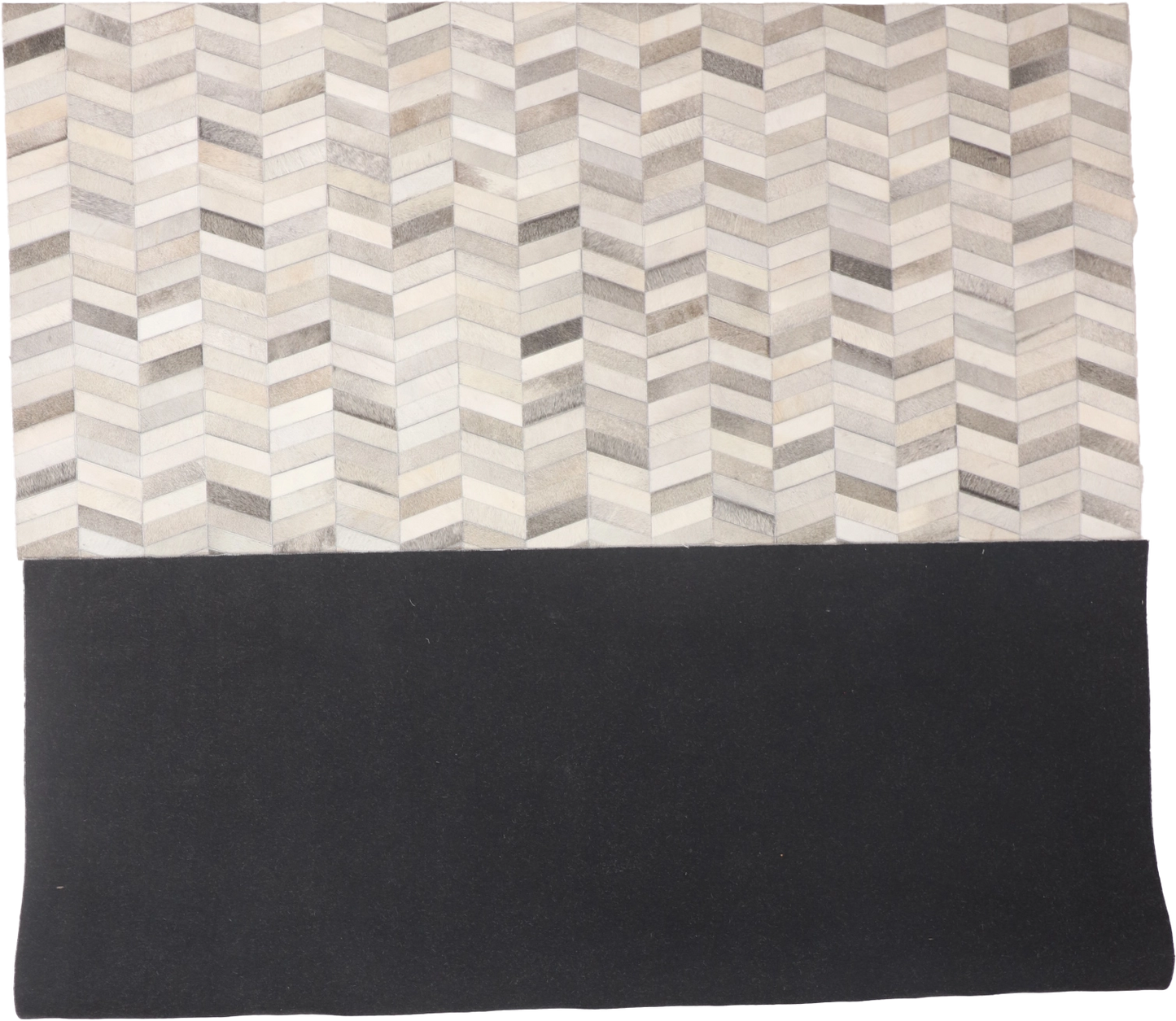 W 9 L 12 Cowhide Leather Handmade All-Over Geometric Design - 65663