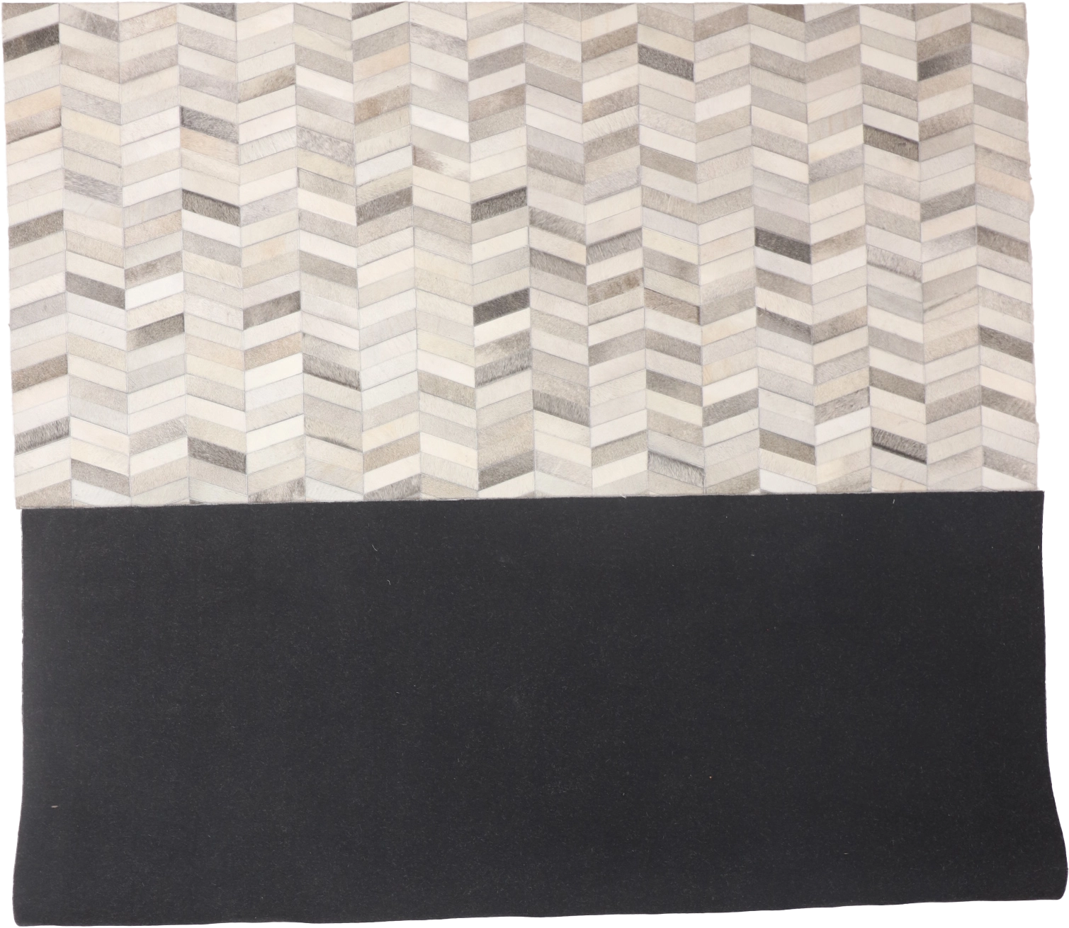 W 9 L 12 Cowhide Leather Handmade All-Over Geometric Design - 65663