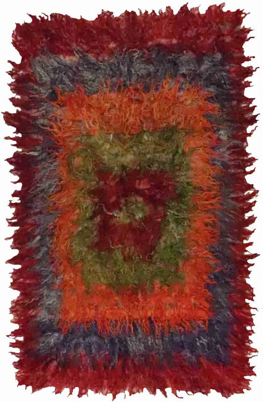 4.7 x 6 - Tulu Wool Contemporary Rectangle - Finest Hand-Knotted Quality Wool — 65713