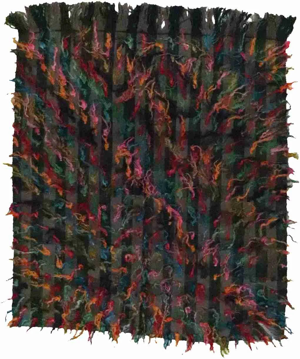 W 4.8 - L 5.1 - Tulu Wool Contemporary Rectangle - Finest Hand-Knotted Quality Wool - 65716