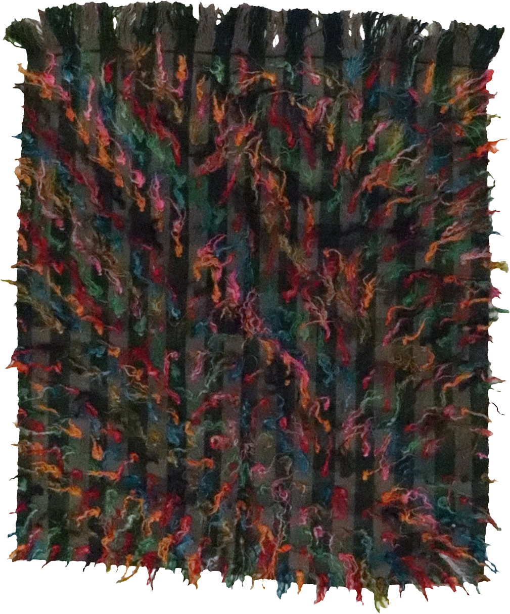 W 4.8 L 5.1 Tulu 100% Wool Hand-Woven All-Over Design - 65716