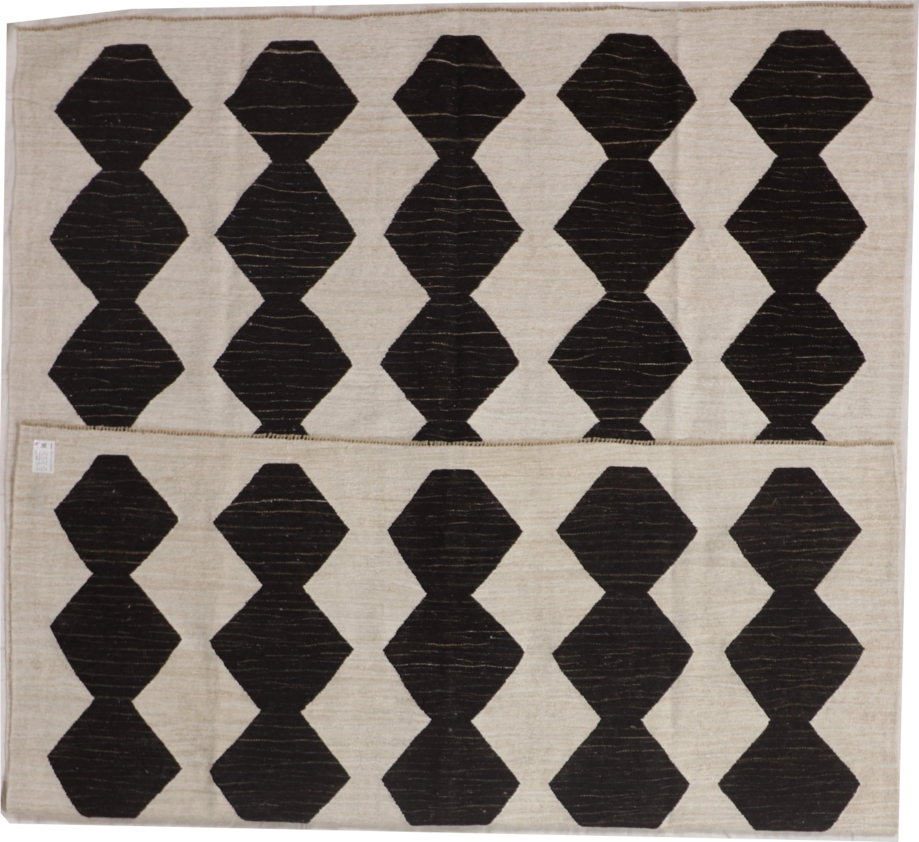 W 8.1 - L 10.10 - Modern Wool Contemporary Rectangle - Finest Hand-Knotted Quality Wool - 65735