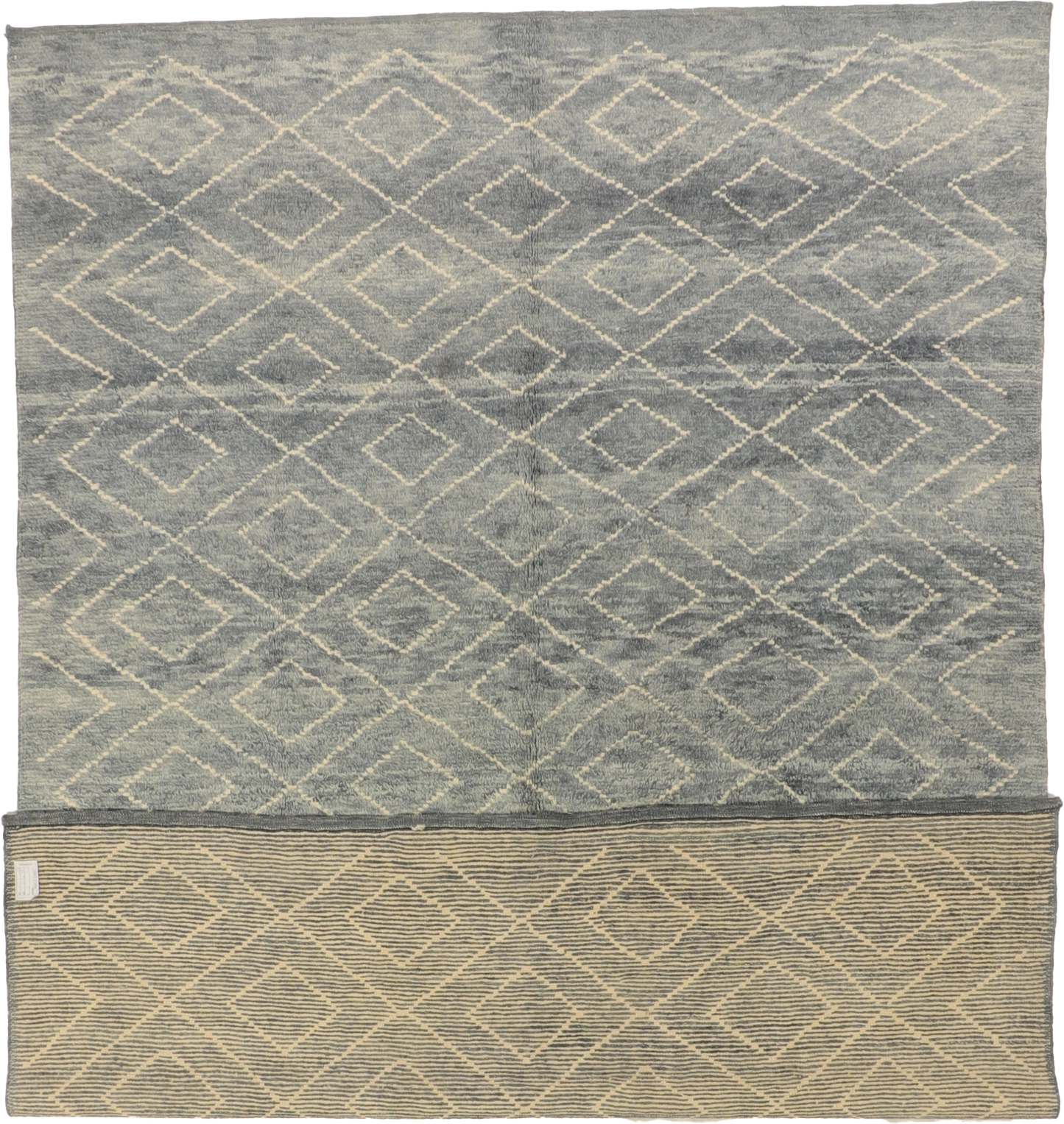 W 7.10 L 10.8 Tulu 100% Wool Hand-Woven All-Over Design - 65740