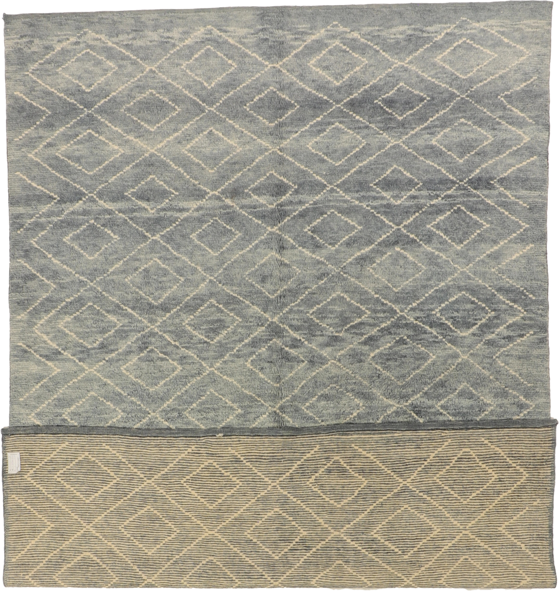W 7.10 L 10.8 Tulu 100% Wool Hand-Woven All-Over Design - 65740