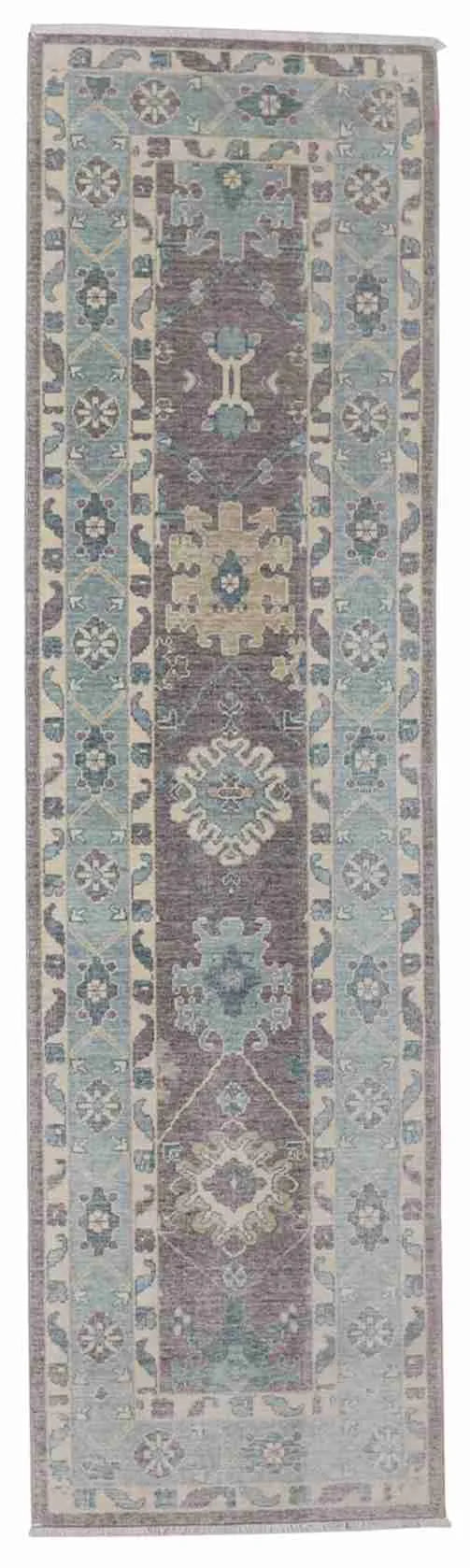 Runner - Oushak Fine All Over Rectangle - Hand Knotted Rug — 65742