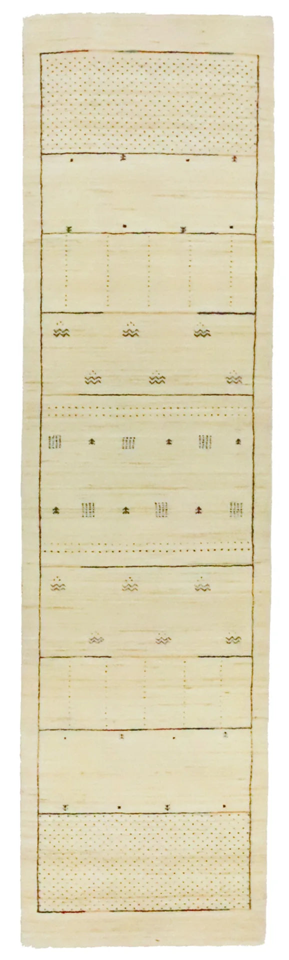 2.8 x 10 - Gabbeh Fine/Wool All Over Rectangle - Finest Hand-Knotted Quality Wool — 65958