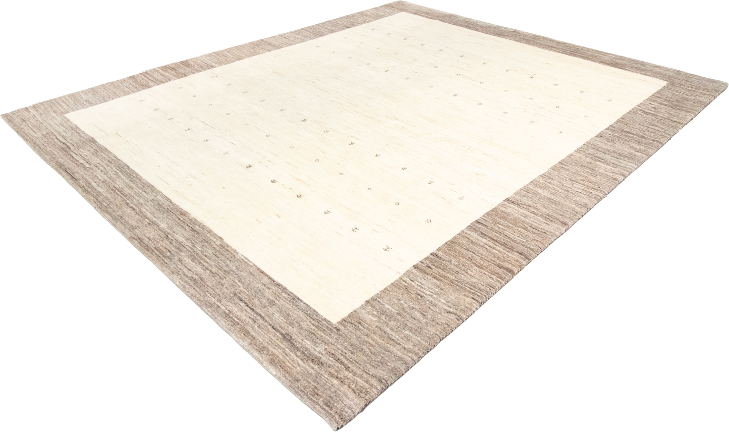 W 8.2 L 9.9 Gabbeh 100% Wool Hand-Woven Contemporary Design - 65960