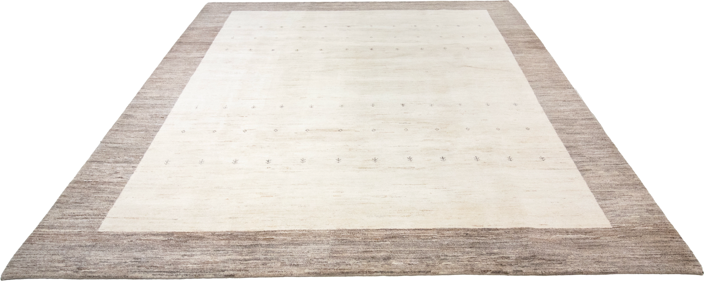 W 8.2 L 9.9 Gabbeh 100% Wool Hand-Woven Contemporary Design - 65960