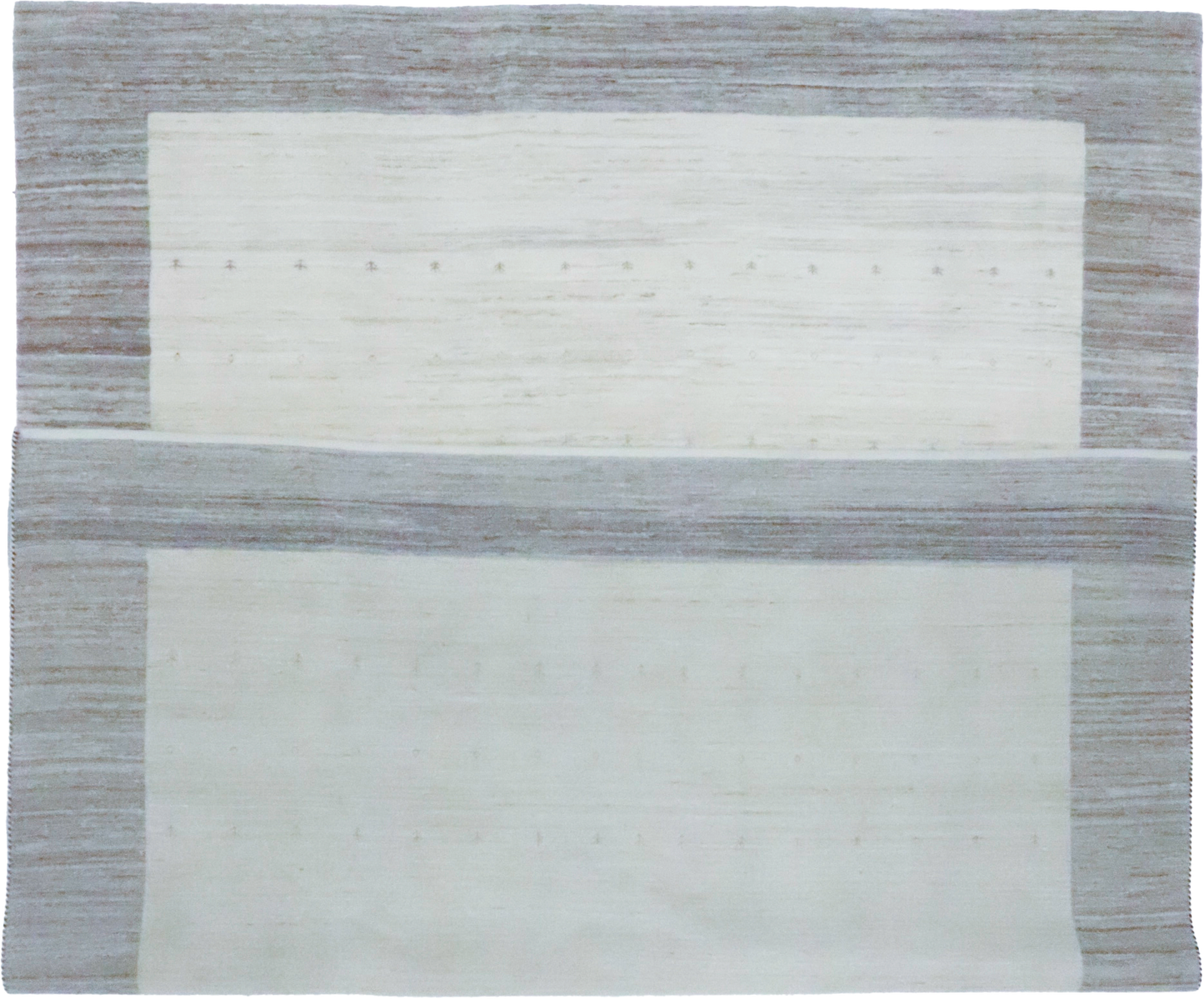 W 9.6 L 12.6 Gabbeh 100% Wool Hand-Woven All-Over Design - 65966