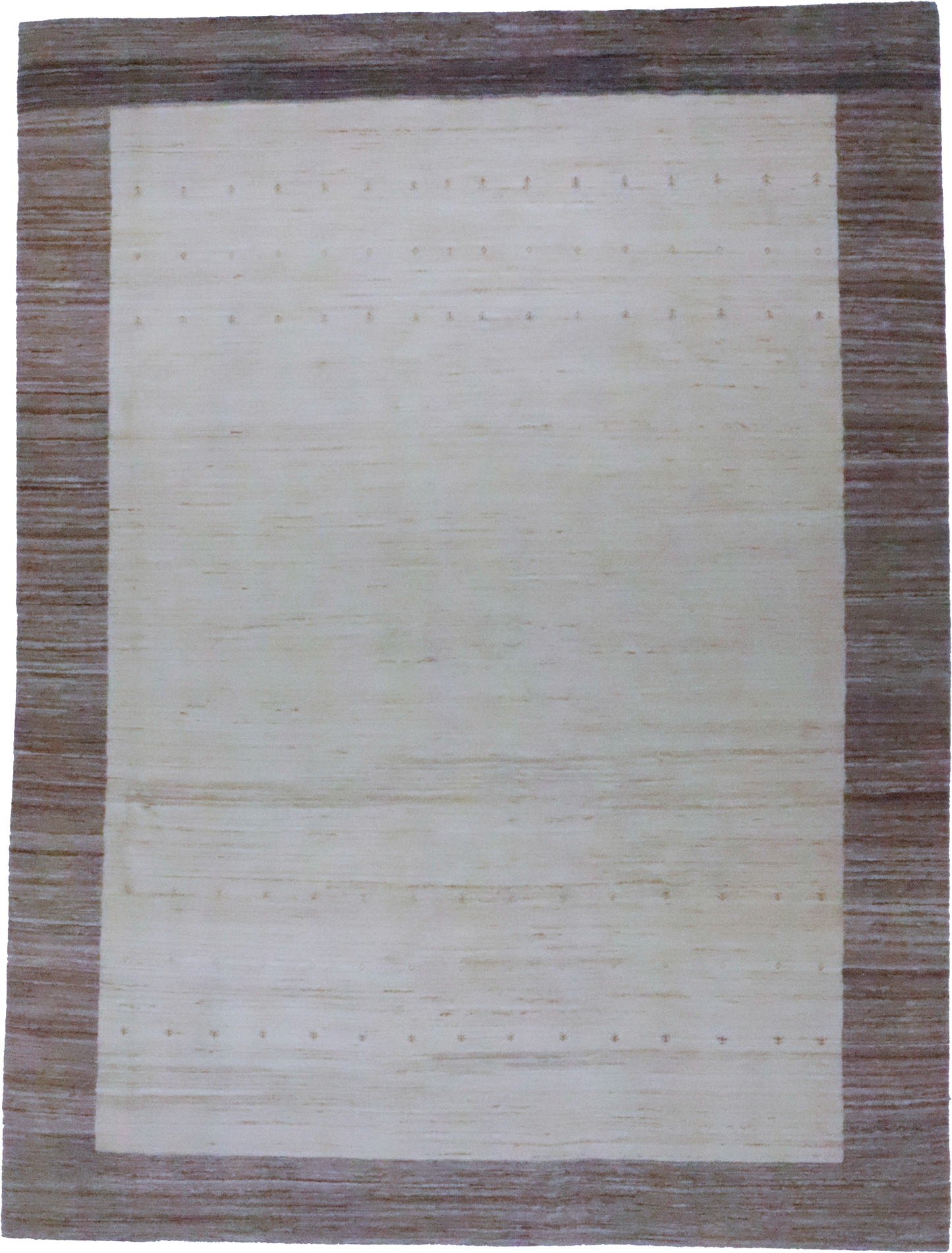 W 9.6 L 12.6 Gabbeh 100% Wool Hand-Woven All-Over Design - 65966