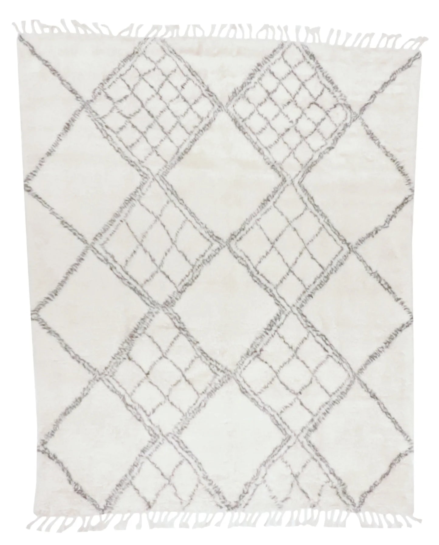 10.4 x 14 - Morrocan Fine/Wool All Over Rectangle - Finest Hand-Knotted Quality Wool — 65976