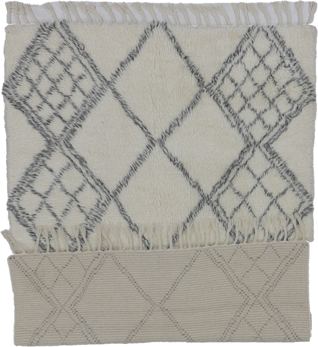 W 5 L 7 Moroccan 100% Wool Hand-Woven All-Over Design - 65978