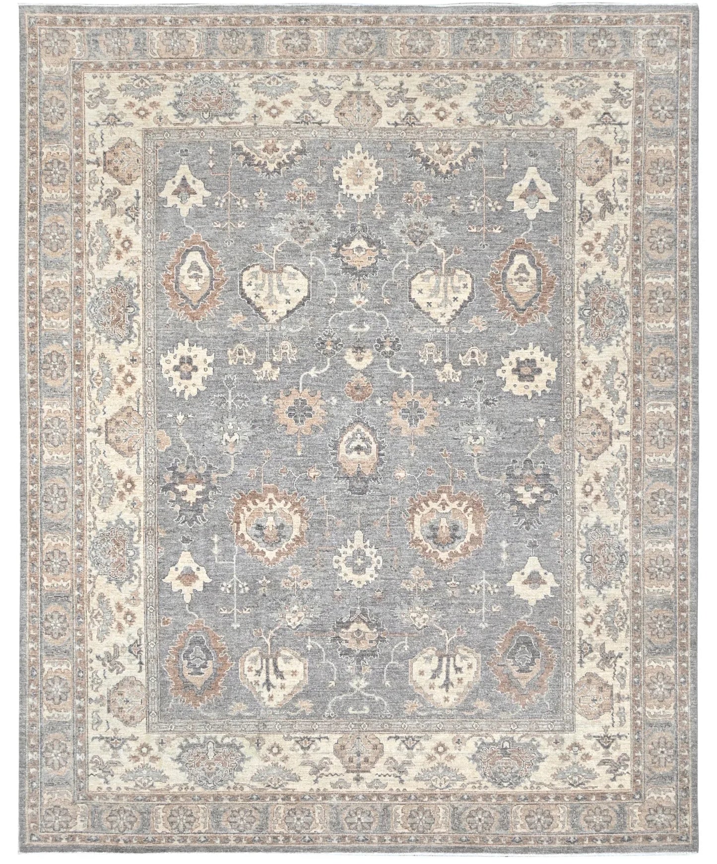 8.3 x 9.11 - Zeigler Wool Traditional Rectangle - Finest Hand-Knotted Quality Wool — 66011