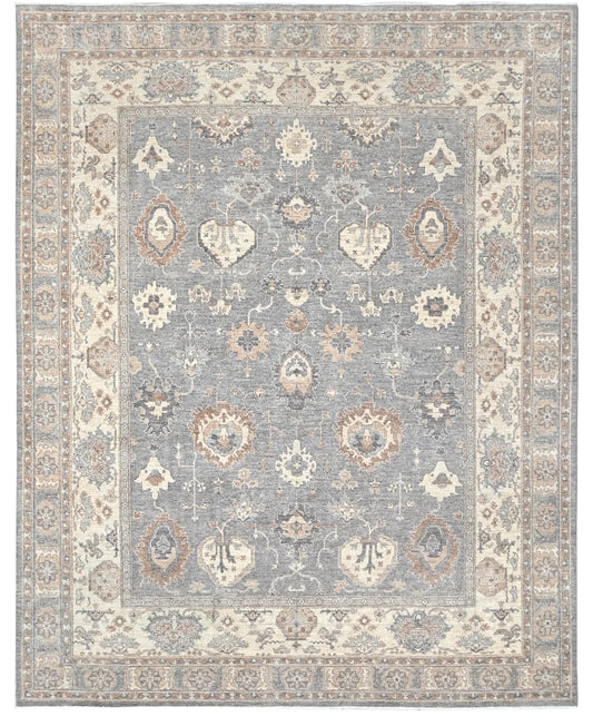 8.3 x 9.11 - Zeigler Wool Traditional Rectangle - Finest Hand-Knotted Quality Wool — 66011