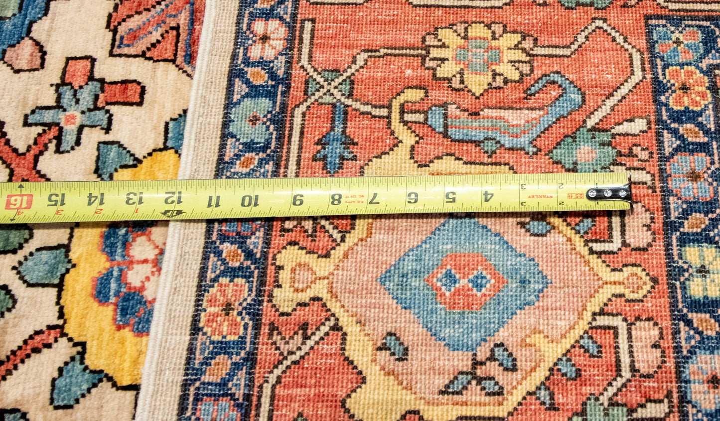 W 8 L 9.9 Bakshaiesh 100% Wool Hand-Woven All-Over Design - 66023