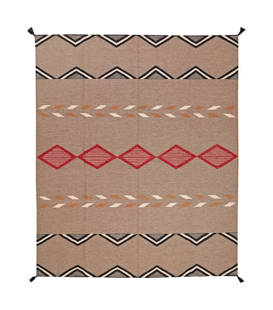 8.2 x 9.9 - Kilim Fine/Wool All Over Rectangle - Finest Hand-Knotted Quality Wool — 66026