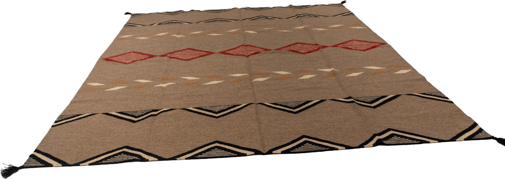 W 8.2 L 9.9 Kilim 100% Wool Hand-Woven All-Over Design - 66026