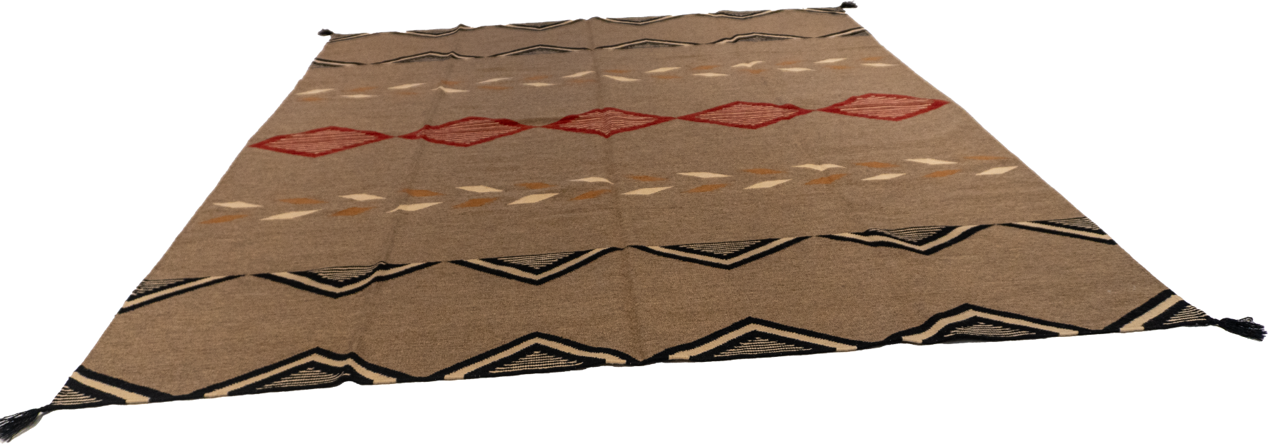 W 8.2 L 9.9 Kilim 100% Wool Hand-Woven All-Over Design - 66026