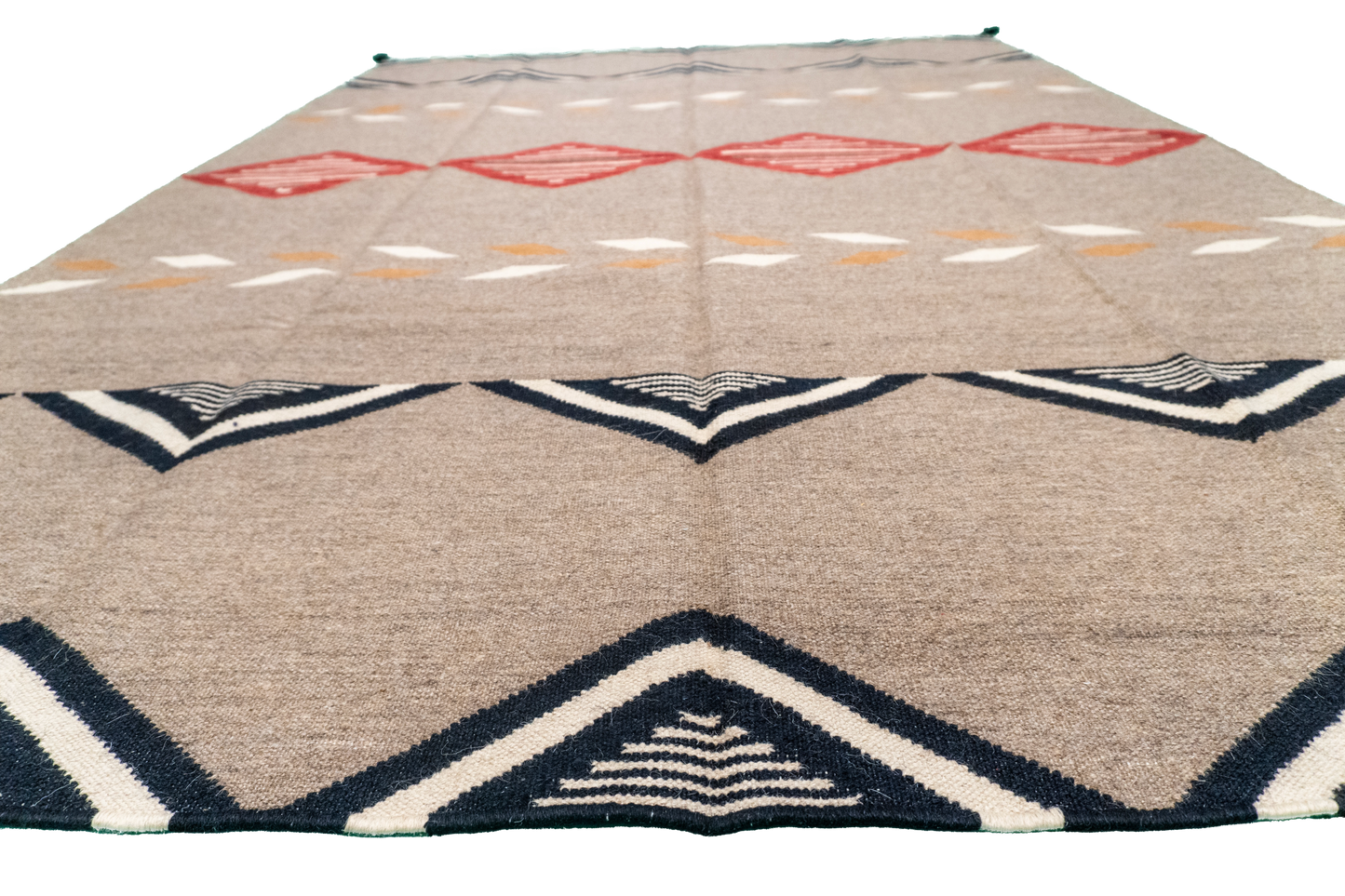 W 6 - L 9 - Kilim Fine/Wool All Over Rectangle - Finest Hand-Made Quality Wool - 66030
