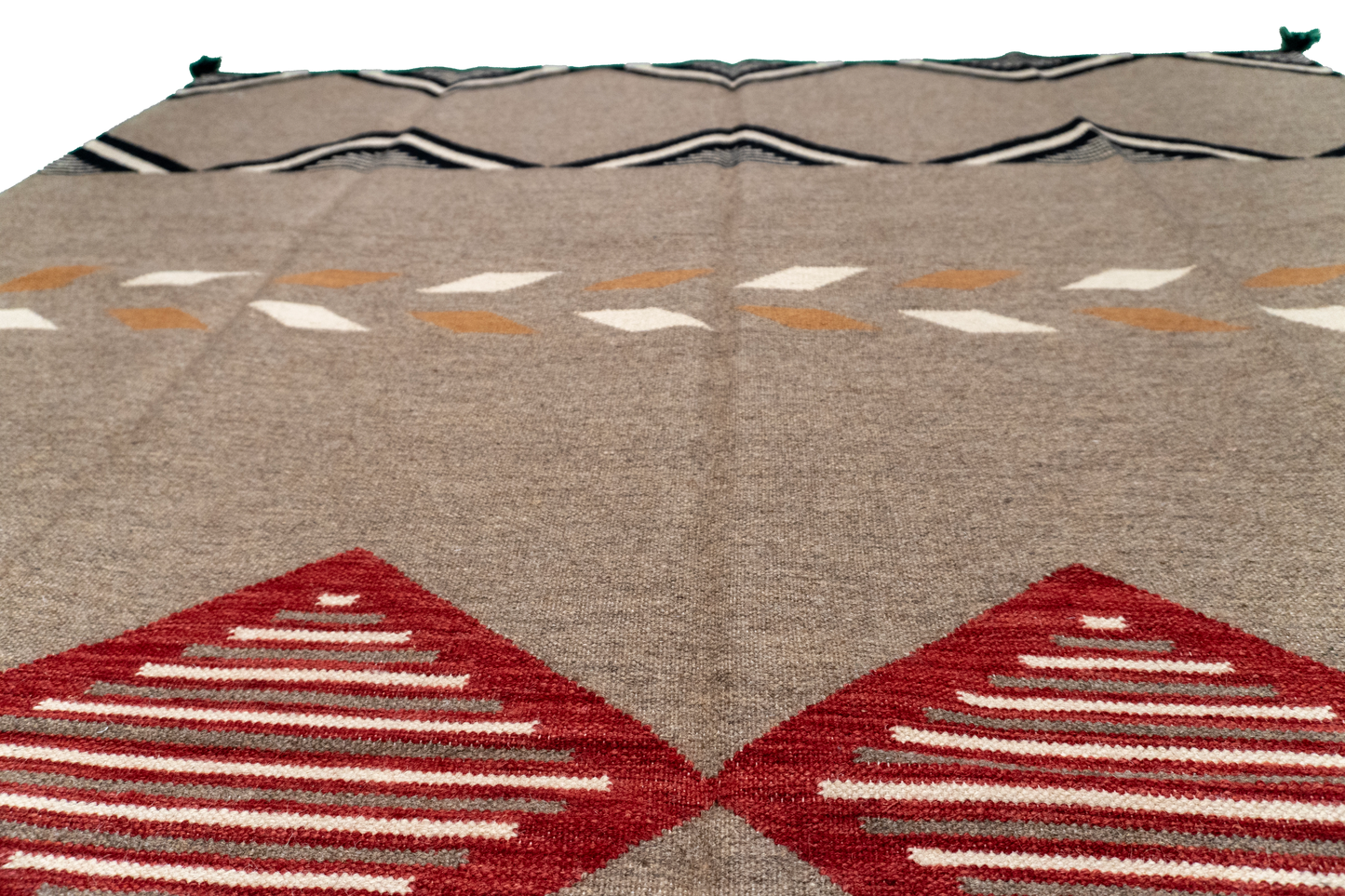 W 6 - L 9 - Kilim Fine/Wool All Over Rectangle - Finest Hand-Made Quality Wool - 66030