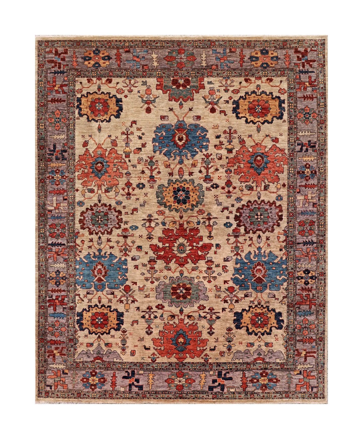 8.3 x 10.5 - Ziegler Wool Transitional Rectangle - Finest Hand-Knotted Quality Wool — 66049