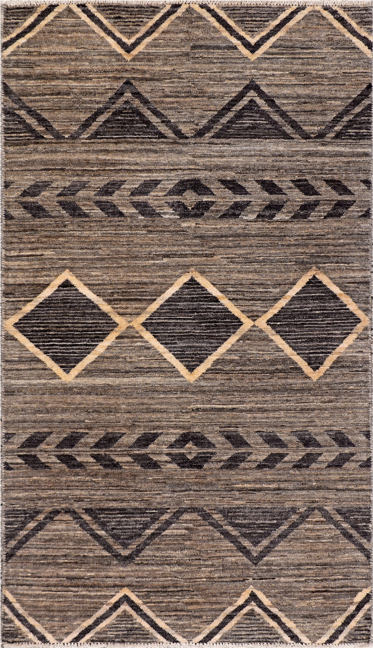 W 2.10 L 5 Mountain Modern 100% Wool Hand-Woven All-Over Design - 66063