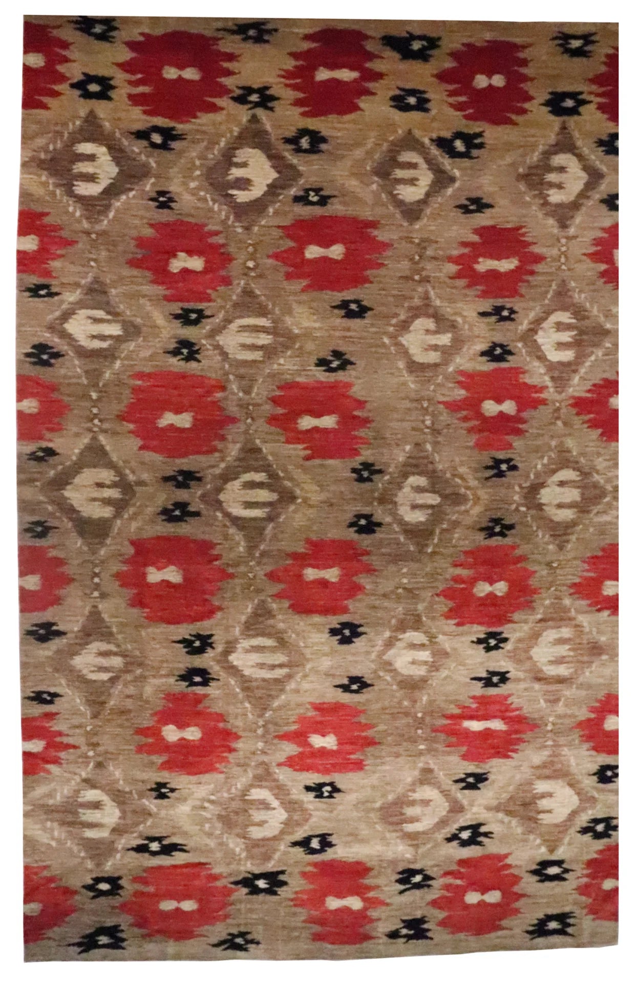 W 11.10 - L 18.4 - Mountain Modern Fine/Wool All Over Rectangle - Finest Hand-Knotted Quality Wool - 66088