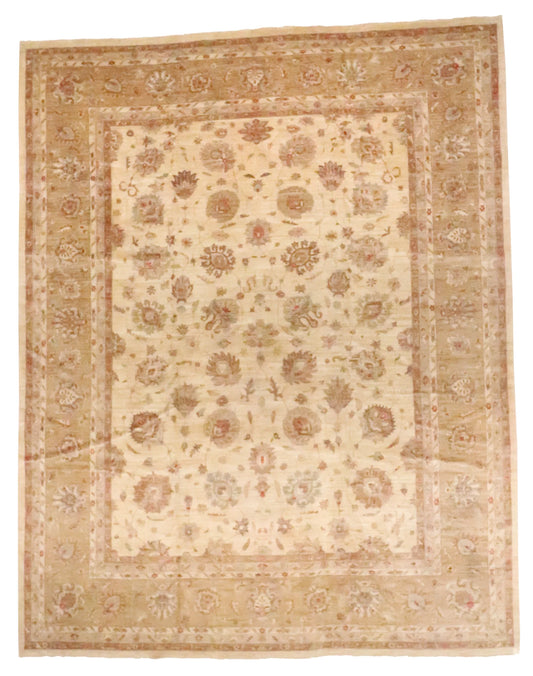11.11 x 15.1 - Sultan Abad Fine/Wool All Over Rectangle - Finest Hand-Knotted Quality Wool — 66089