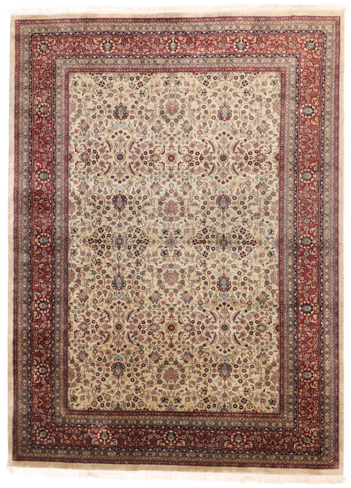 W 9 L 12 Sh Abbas 100% Wool Hand-Woven All-Over Design - 66111
