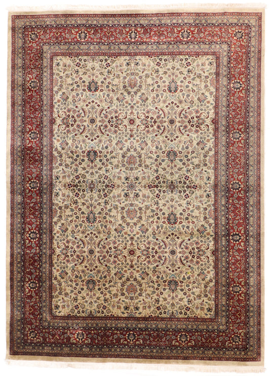 W 9 L 12 Sh Abbas 100% Wool Hand-Woven All-Over Design - 66111