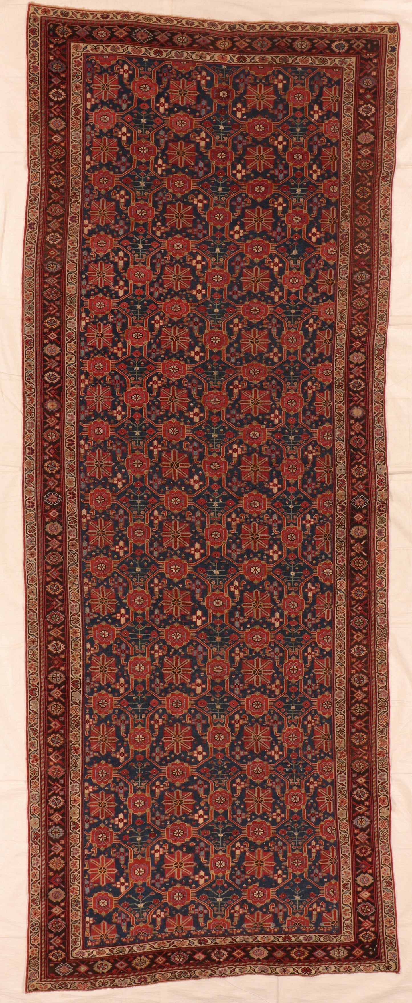 6 x 14 - Bijar Antique/Wool All Over Rectangle - Hand Knotted Rug — 66112