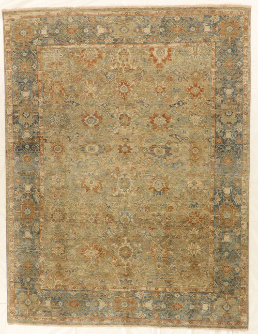 W 7.9 L 8.10 Mahal Transitional 100% Wool Hand-Knotted Rug - 66114