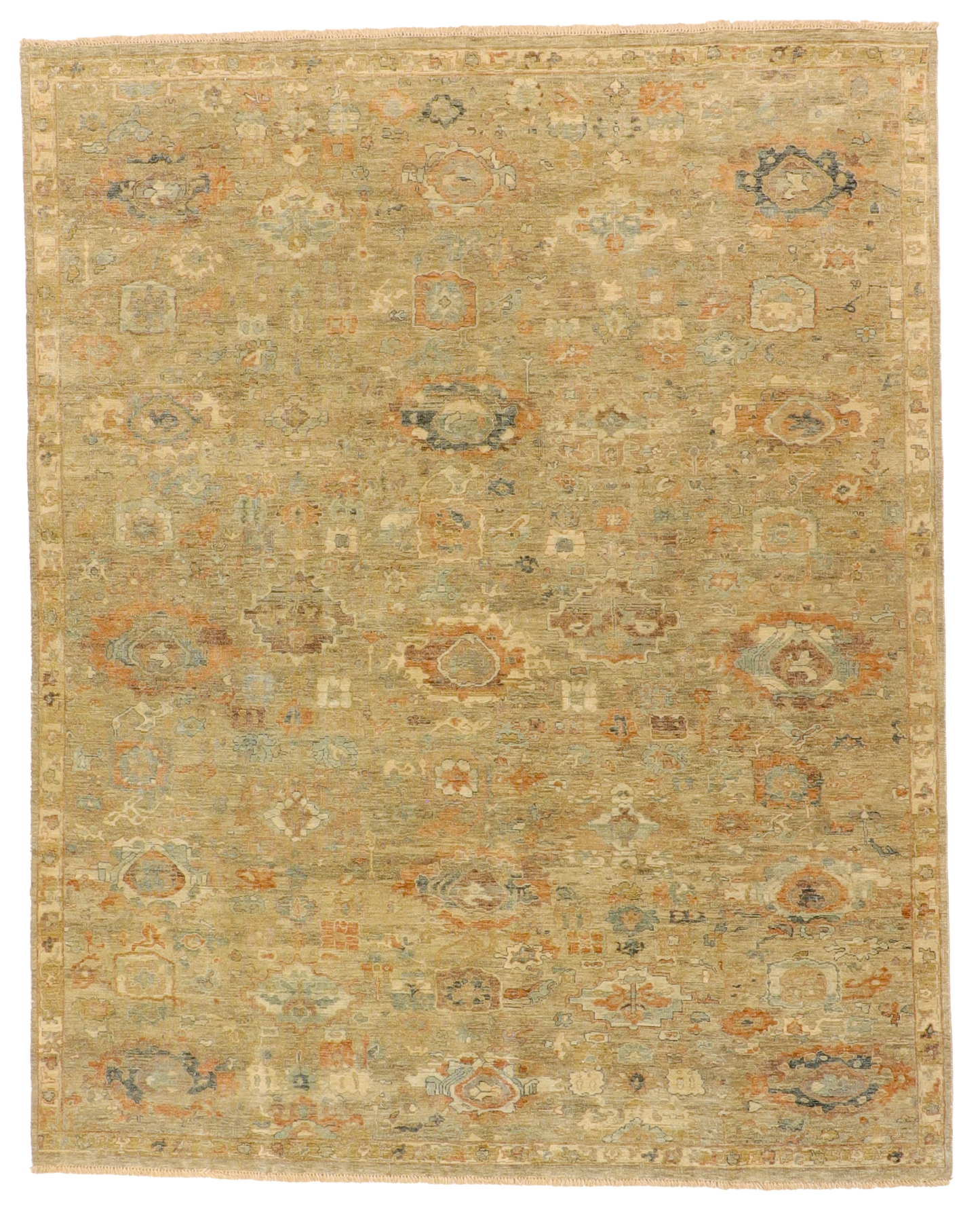 W 7.10 L 9.9 Mahal 100% Wool Hand-Knotted Rug - 66117