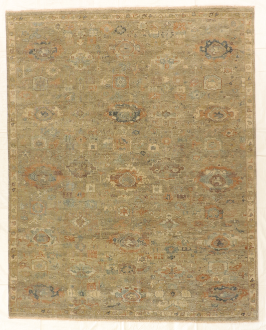W 7.10 L 9.9 Mahal 100% Wool Hand-Knotted Rug - 66117