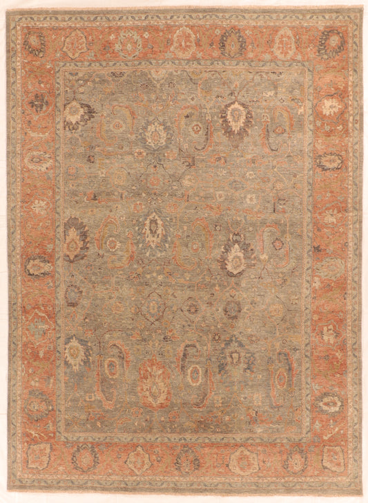 W 8.10 L 12 Mahal 100% Wool Handmade Vintage - 66124