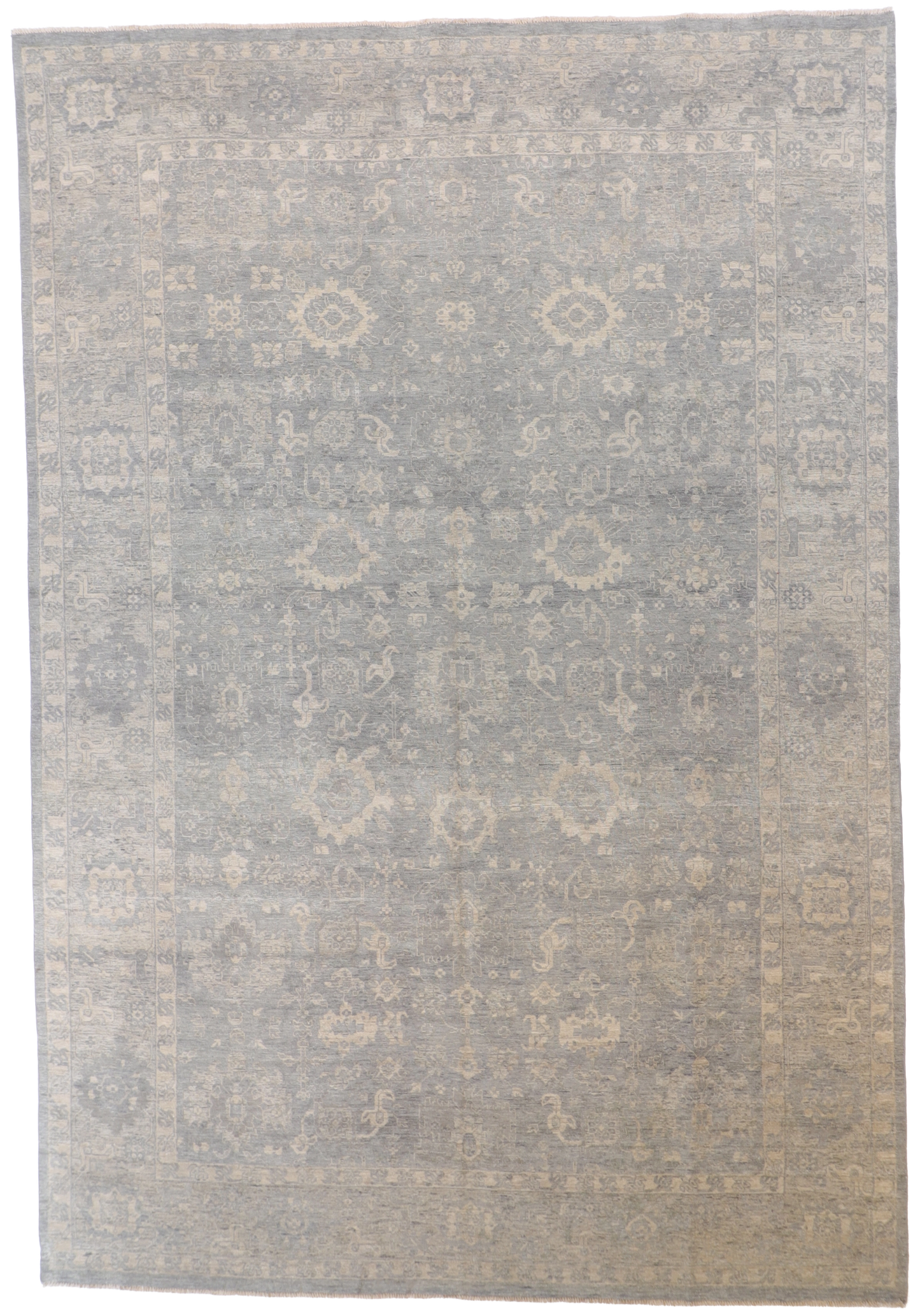 W 9.7 L 13.11 Mahal 100% Wool Hand-Woven Vintage - 66125