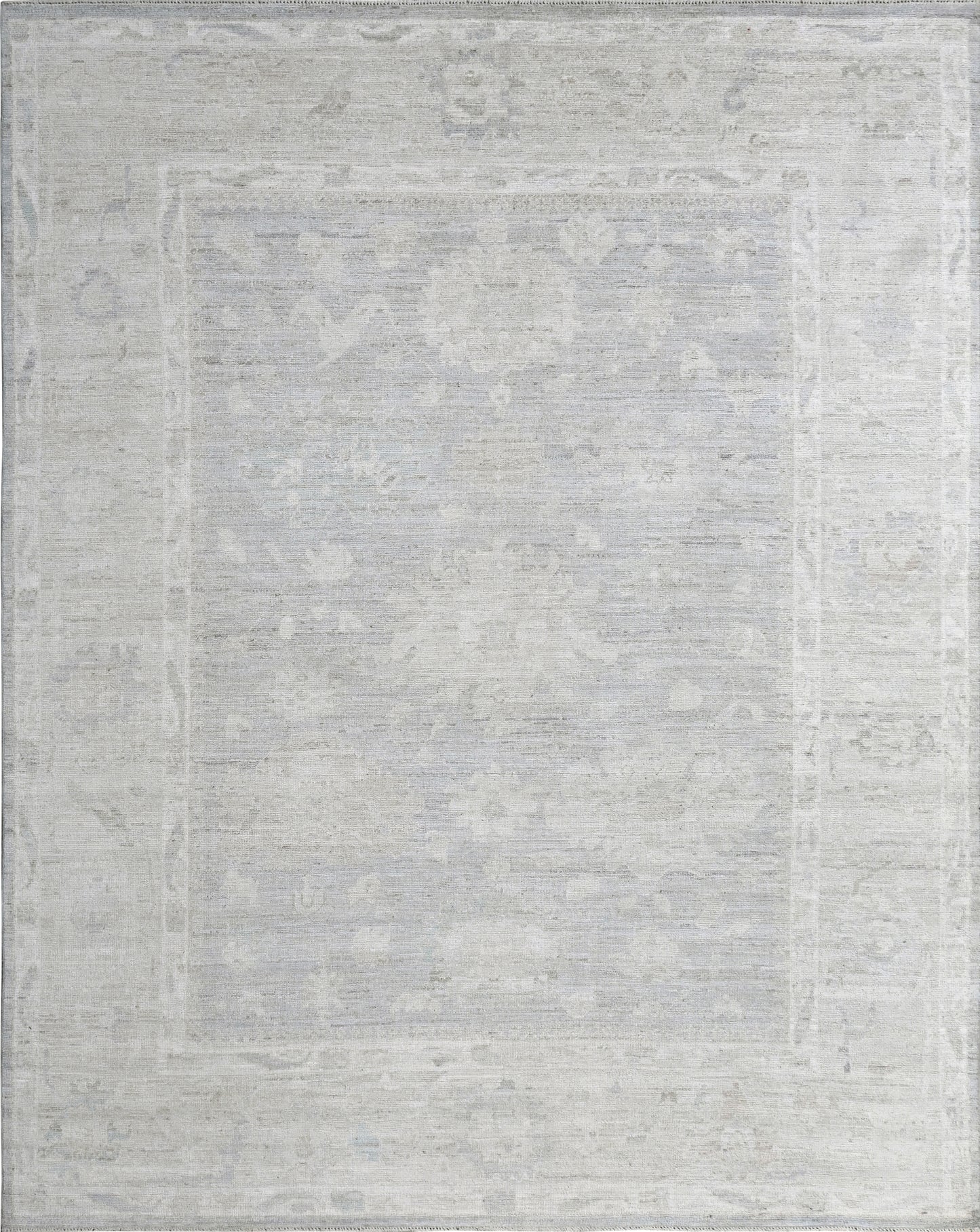 W 7.11 L 9.9 Oushak 100% Wool Hand-Knotted Pile Rug - 66130