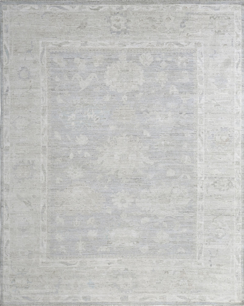W 7.11 L 9.9 Oushak 100% Wool Hand-Knotted Pile Rug - 66130