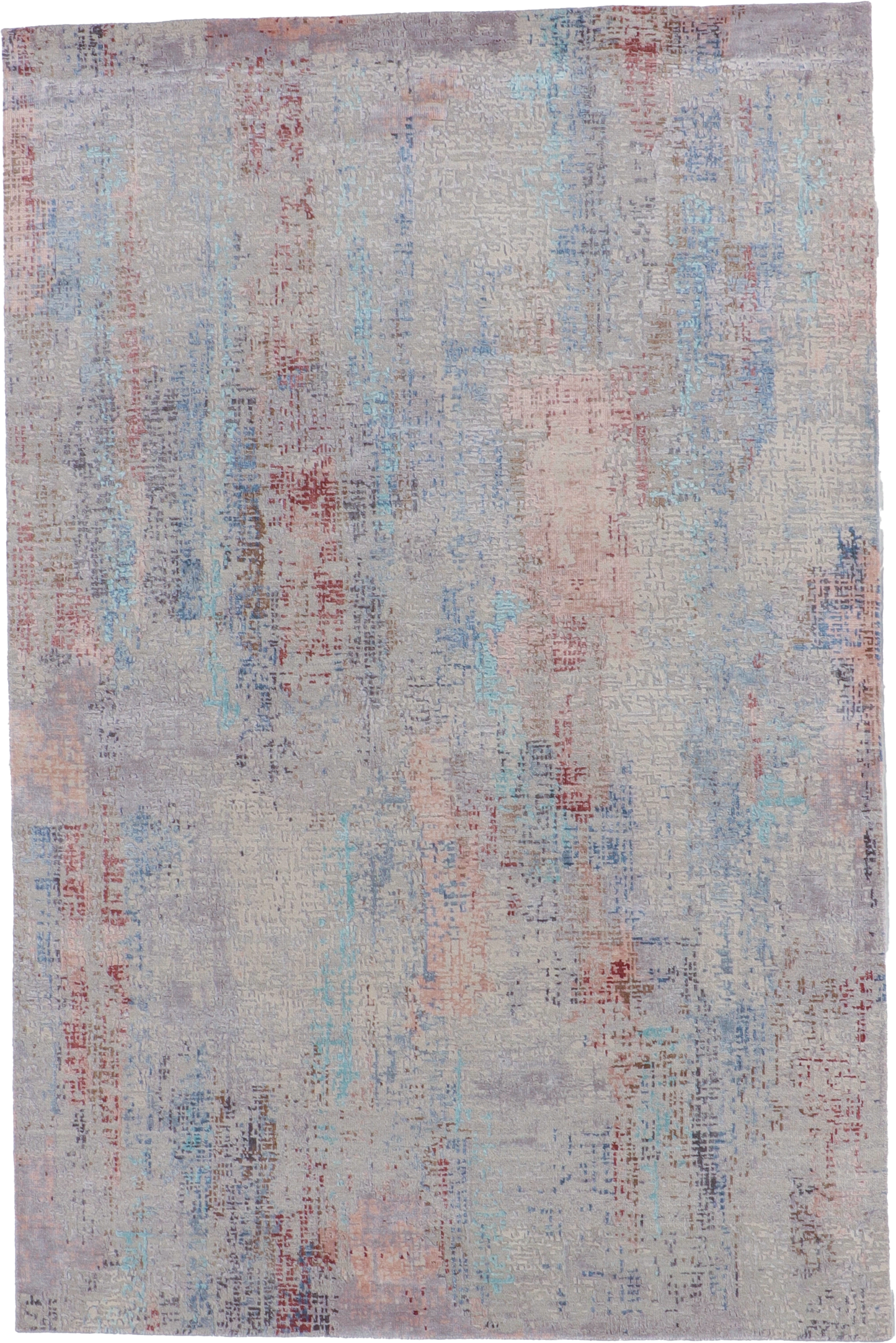 W 6.2 L 9.3 Modern 100% Wool Handmade All Over Design - 66162