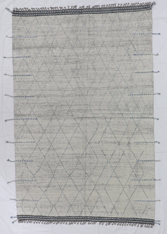 W 7.11 L 11.11 Moroccan 100% Wool Handmade Persia All Over Design - 66175