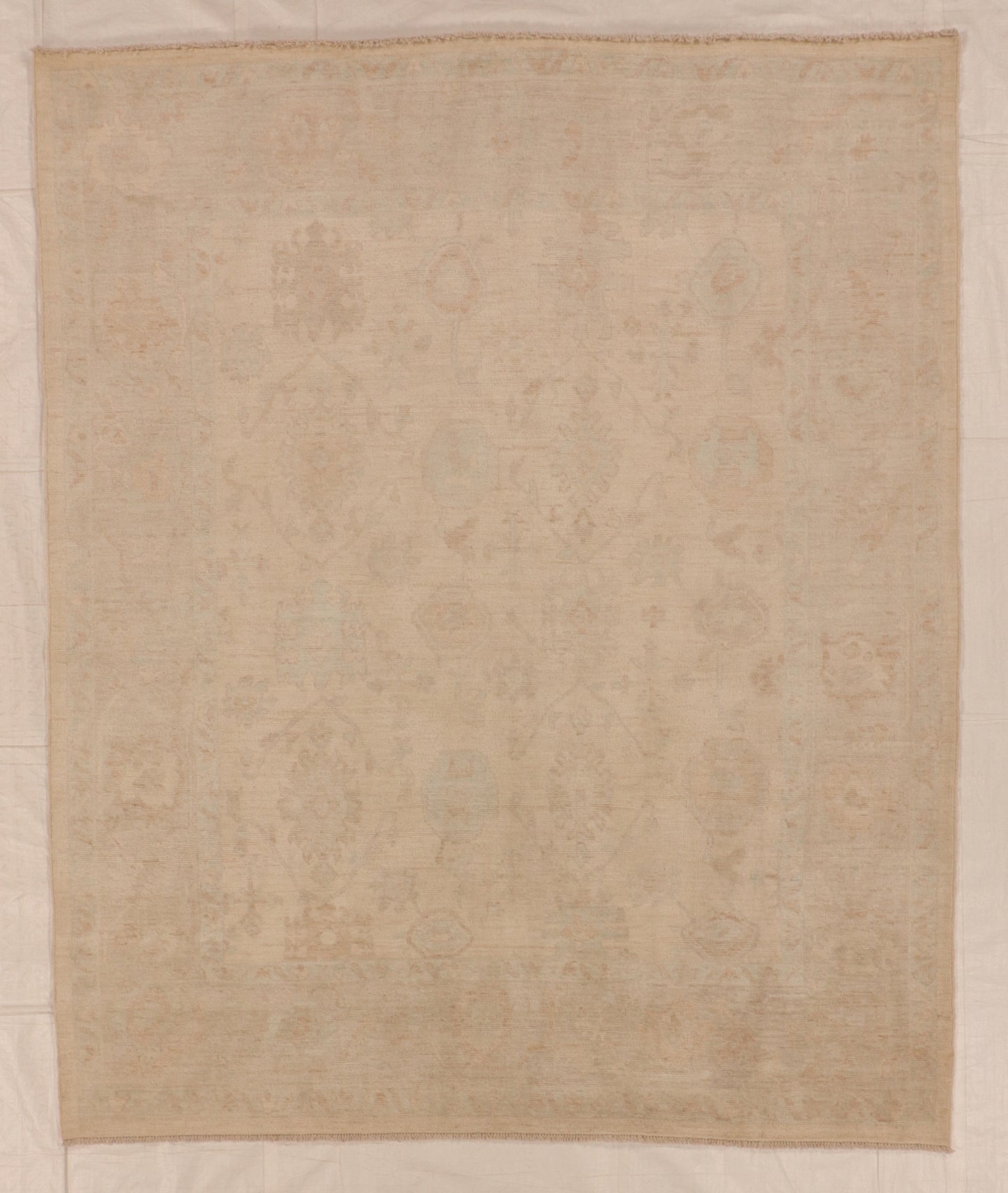 W 8 L 9.8 Oushak 100% Wool Hand-Knotted Pile Rug - 66210