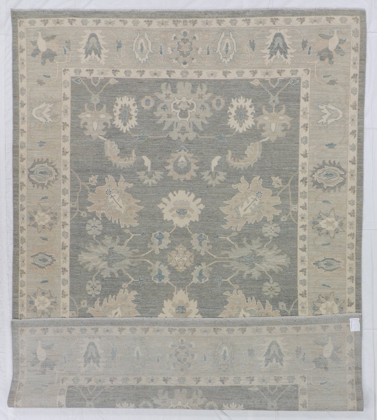 W 8.10 L 11.2 Oushak 100% Wool Handmade - 66225