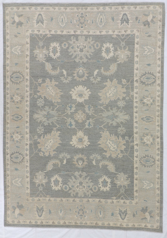 W 8.10 L 11.2 Oushak 100% Wool Handmade - 66225