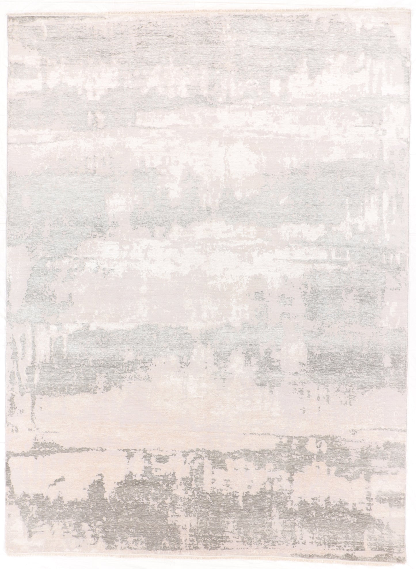 W 8.10 L 11.10 Modern Wool And Silk Blend Hand-Woven All-Over Design - 66243