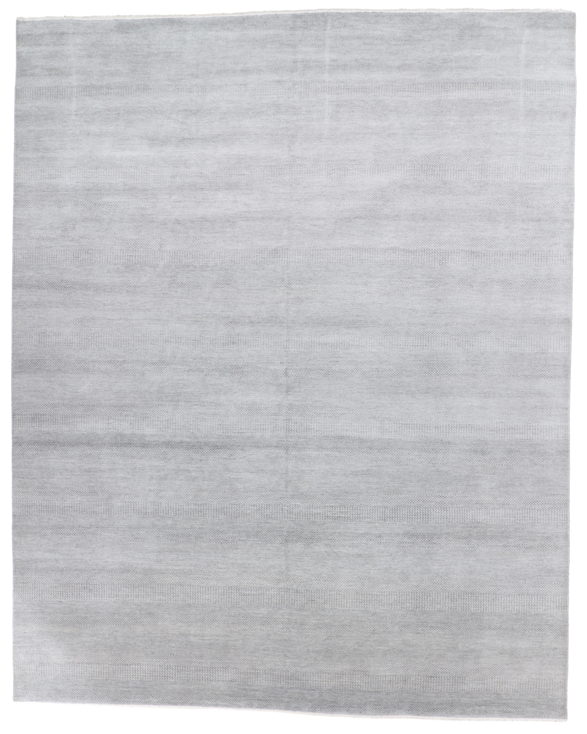 W 12 L 14.10 Modern Wool And Silk Blend Hand-Woven All-Over Design - 66244