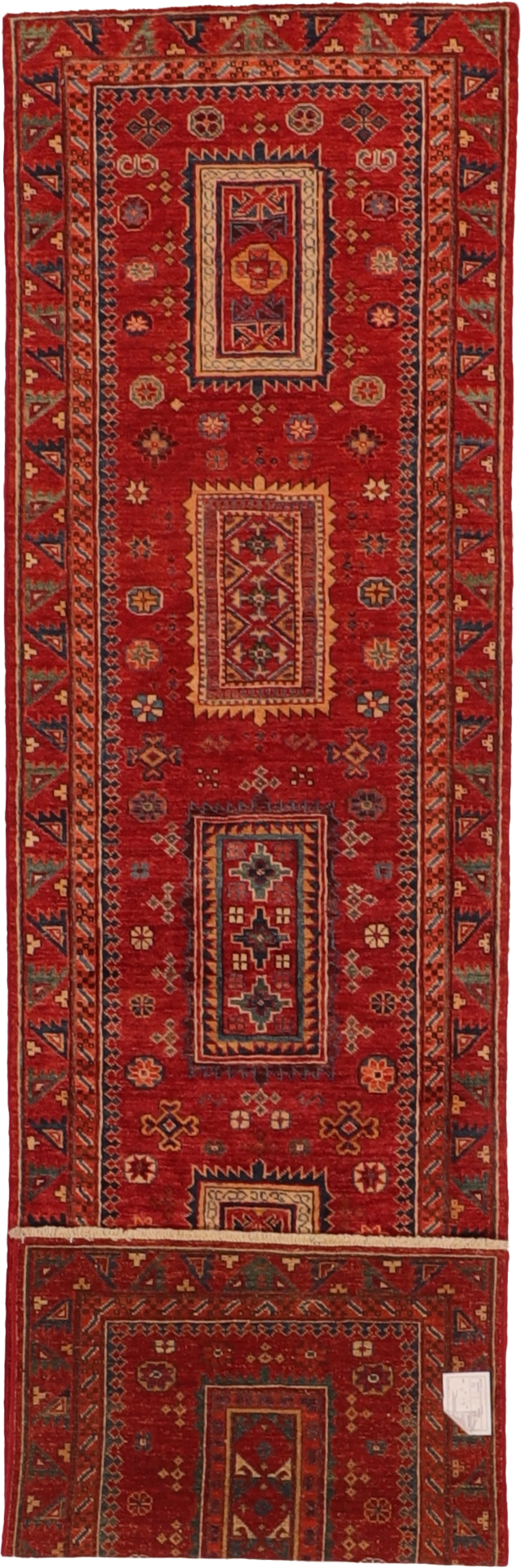 W 2.7 L 9.10 Garabagh Runner 100% Wool Hand-Woven All-Over Design - 66246