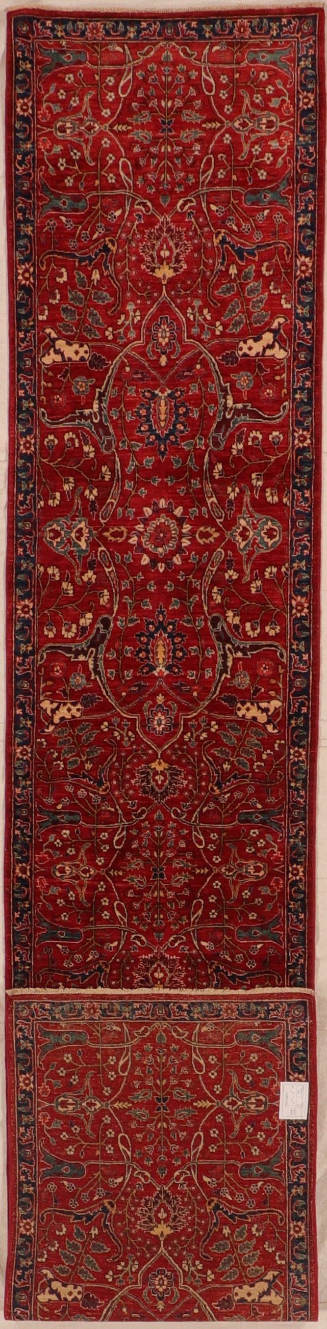 W 2.8 L 14.4 Bijar Runner 100% Wool Hand-Woven - 66257